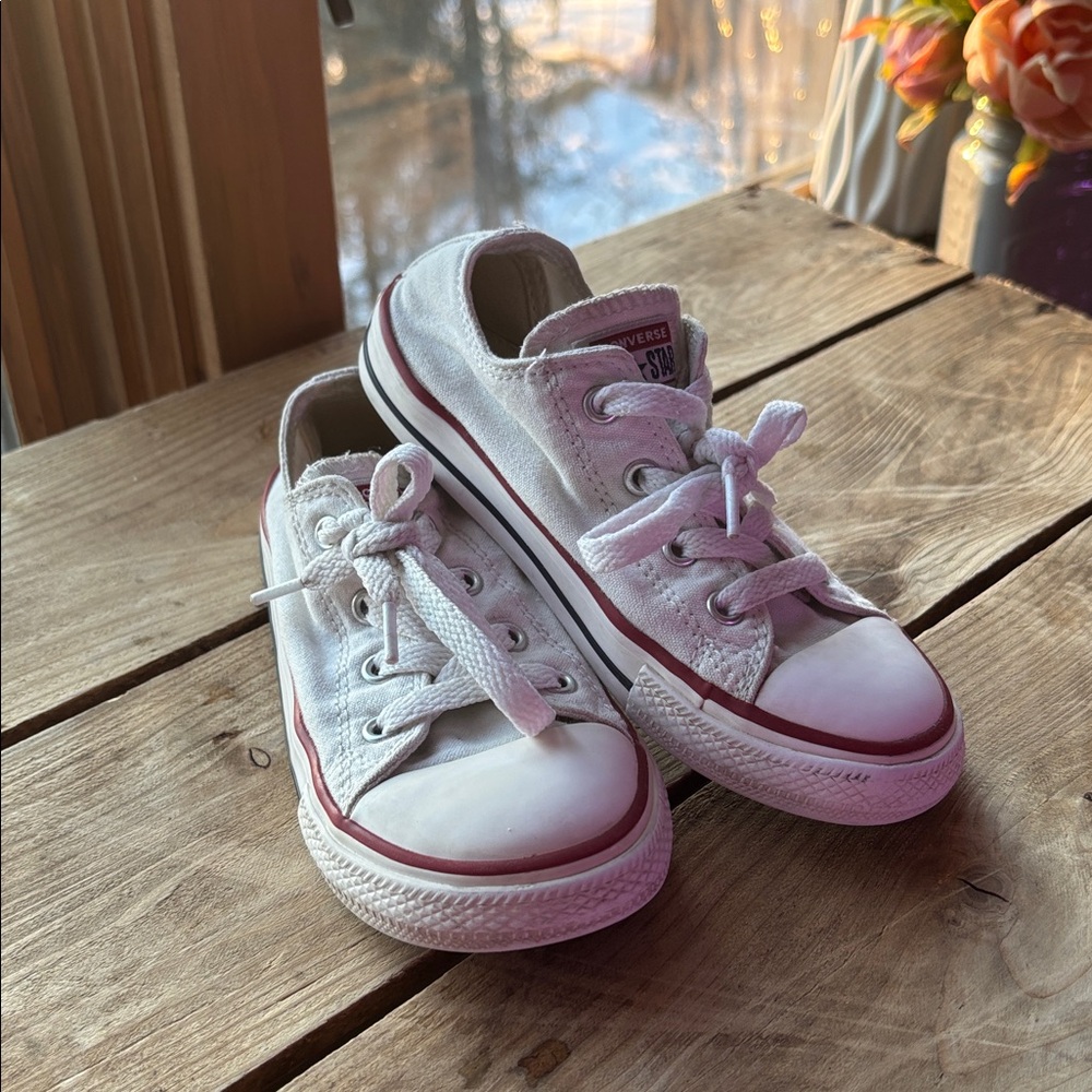 Converse White and Red Sneakers